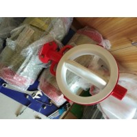 HS22衬胶对夹式蝶阀,博雷22衬胶气动蝶阀
