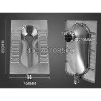 旱厕改造不锈钢蹲便器,不锈钢窄板蹲便器,节省空间和成本_图片