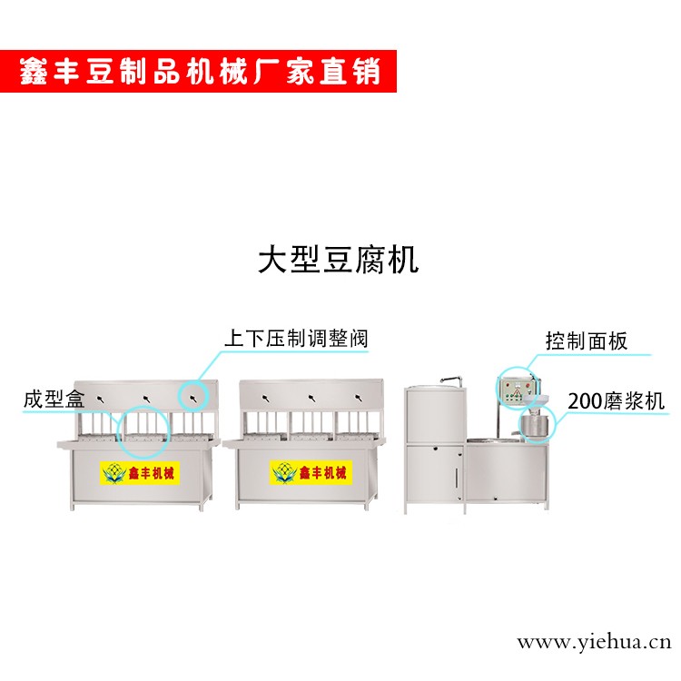 ​陕西豆腐机器价格 豆腐机不锈钢 鑫丰豆制品机械设备
