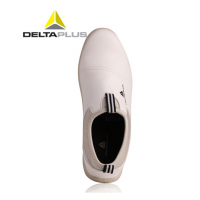 代尔塔功能型安全板鞋防砸防静电白色夏季款