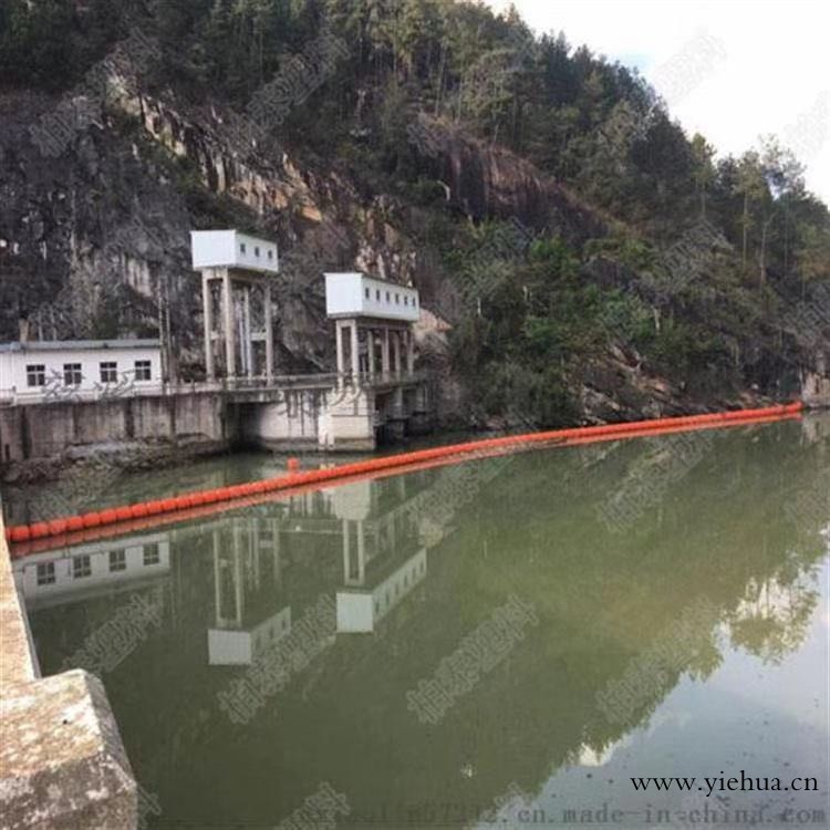 电站塑胶拦污浮排 拦渣浮体 水库拦污浮块