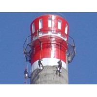 烟囱刷油漆涂料航标色环