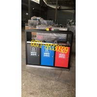 专业生产户外铸铝垃圾桶分类垃圾桶环卫垃圾桶_图片