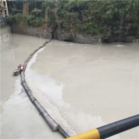 水下挂网组合式拦污装置浮筒式拦污排产品_图片