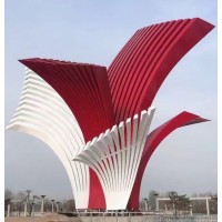 江苏城市不锈钢建筑雕塑景观 抽象金属艺术雕塑造价