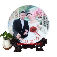 结婚周年纪念瓷盘定制  结婚纪念品_图片