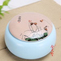 景德镇陶瓷密封茶叶罐 手绘茶叶罐生产批发厂家