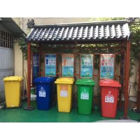 广东铝合金垃圾分类亭助力垃圾分类让环境更美好_图片