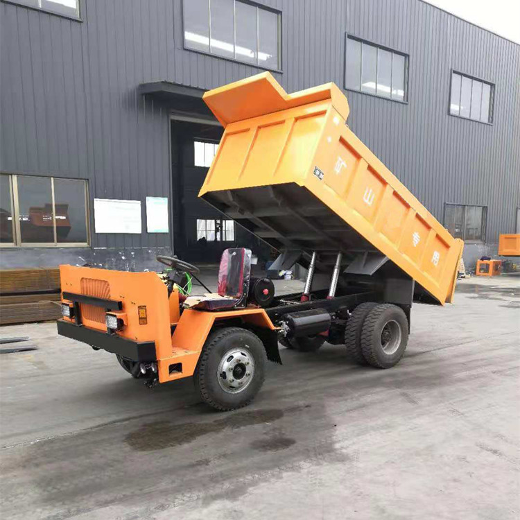 四驱双桥后八轮矿用车 小型窄体巷道矿渣车_图片