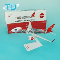 亚洲航空A320NEO塑料仿真比例飞机模型_图片