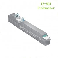 YZ-605全自动大型商用洗碗机学校食堂用厂家直销清洗烘干一体机