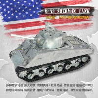 美国M4A3谢尔曼中型坦克遥控电动玩具_图片