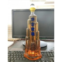 迪拜七星帆船酒店造型玻璃摆件手工哈利法塔玻璃白酒瓶子醒酒器_图片