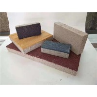 彩色生态陶瓷颗粒透水砖价格 天津陶瓷透水砖厂家6_图片