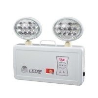 安全电压DC36V椭圆铁头凸面镜双头应急照明灯