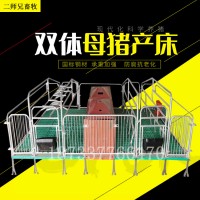 双体母猪产床小猪保育床产保一体分娩母猪产床_图片