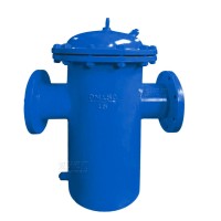 SB34蓝式直通过滤器碳钢提篮水处理除污器法兰焊件管道阀门16C25C