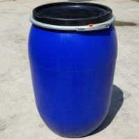 ​200升塑料桶大口200KG塑料桶广口200L法兰桶包箍桶_图片
