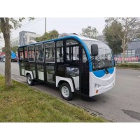 十四座带空调观光车电动观光车_图片