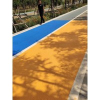 透水地坪罩面剂彩色透水混凝土透水砼路面材料_图片