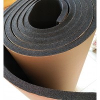 自粘胶橡塑保温棉厂家背胶不干胶橡塑保温板价格低生产厂家_图片